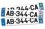 plaque immatriculation voiture labellauto