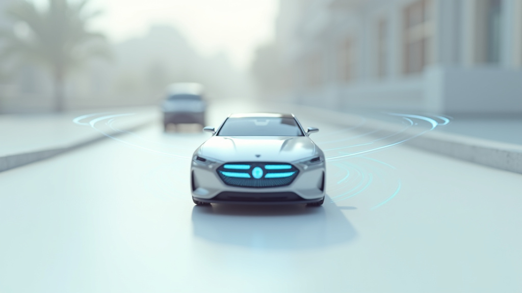 Voiture avec ACC Stop & Go dans un embouteillage
