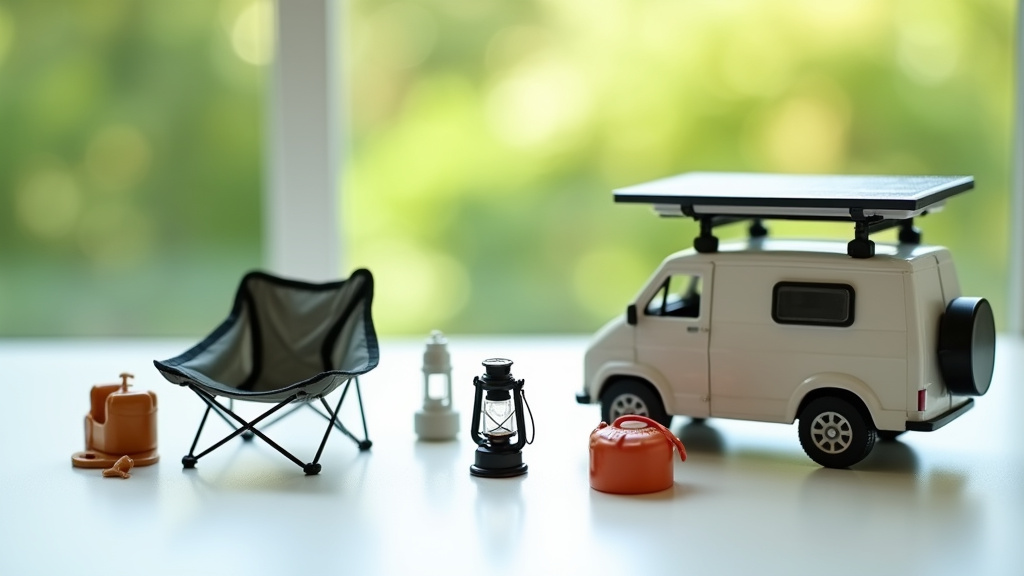 Aménagement intérieur d'un camping-car avec cuisine équipée et mobilier optimisé